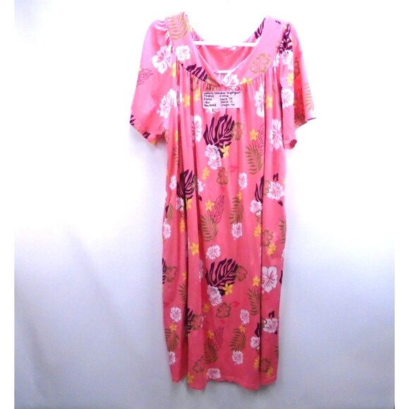 Ekouaer Other - Ekouaer Womens Floral Sleeveless Nightgown Long V-Neck Plus Size 18W